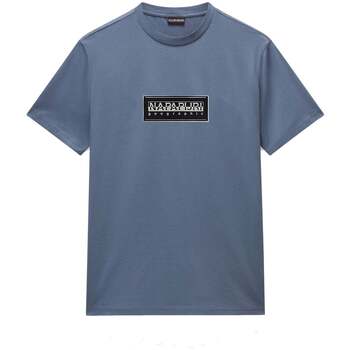 Napapijri  T-Shirts & Poloshirts S Box Logo T-Shirt Stormy Weather günstig online kaufen