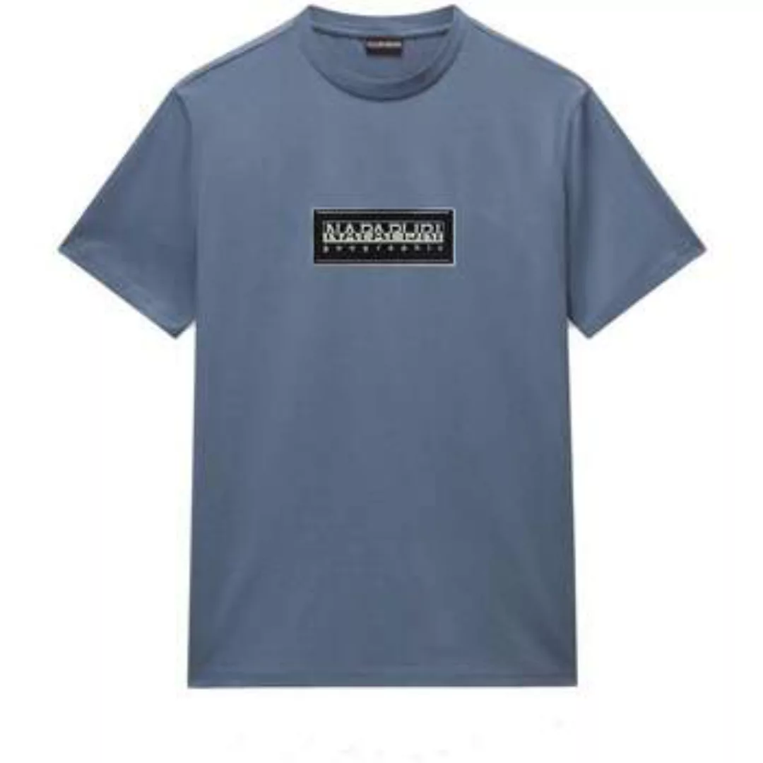 Napapijri  T-Shirts & Poloshirts S Box Logo T-Shirt Stormy Weather günstig online kaufen