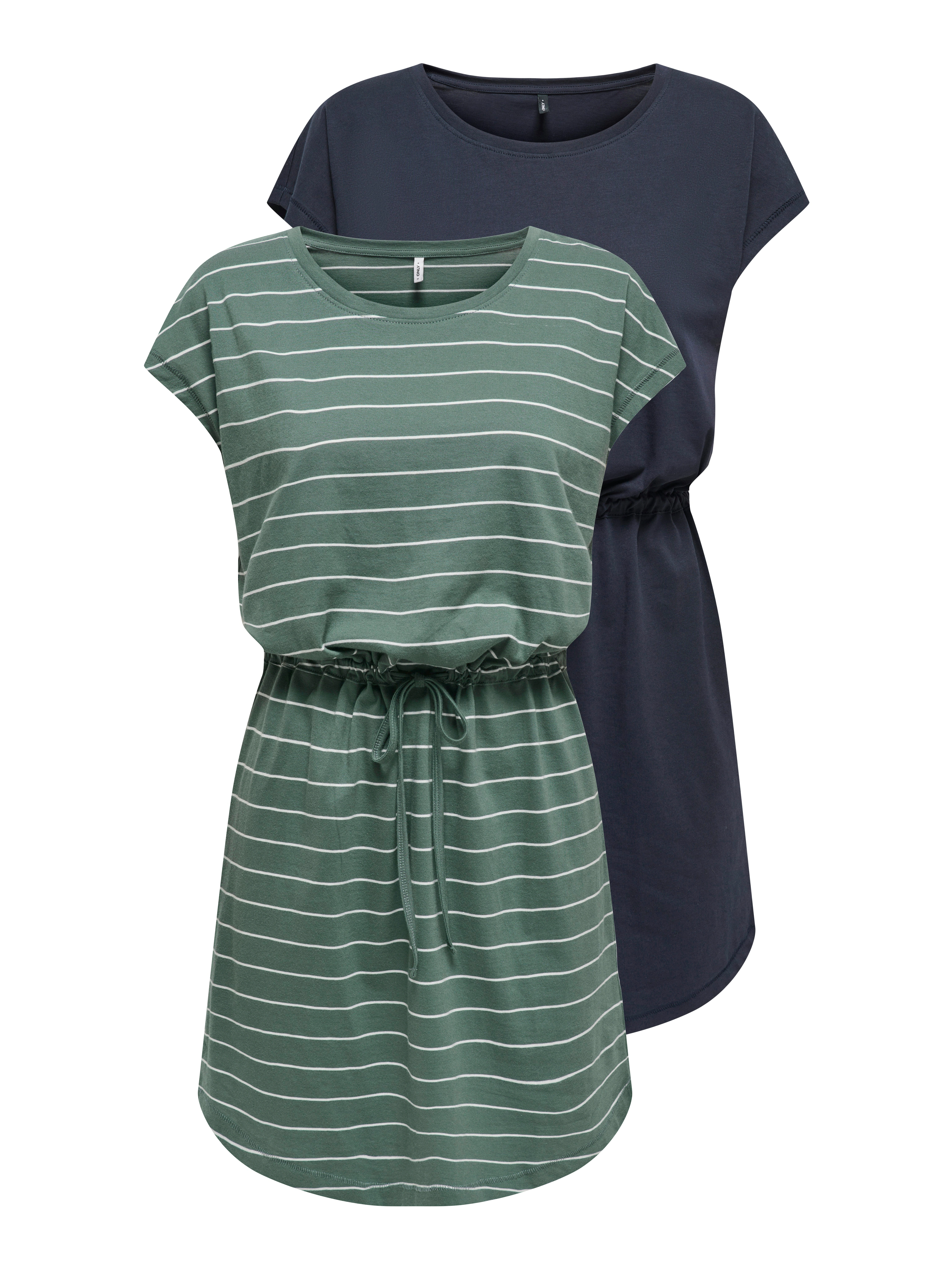 ONLY Shirtkleid "ONLMAY LIFE S/S DRESS 2 PACK CS JRS", (2er-Pack), Sommerkl günstig online kaufen