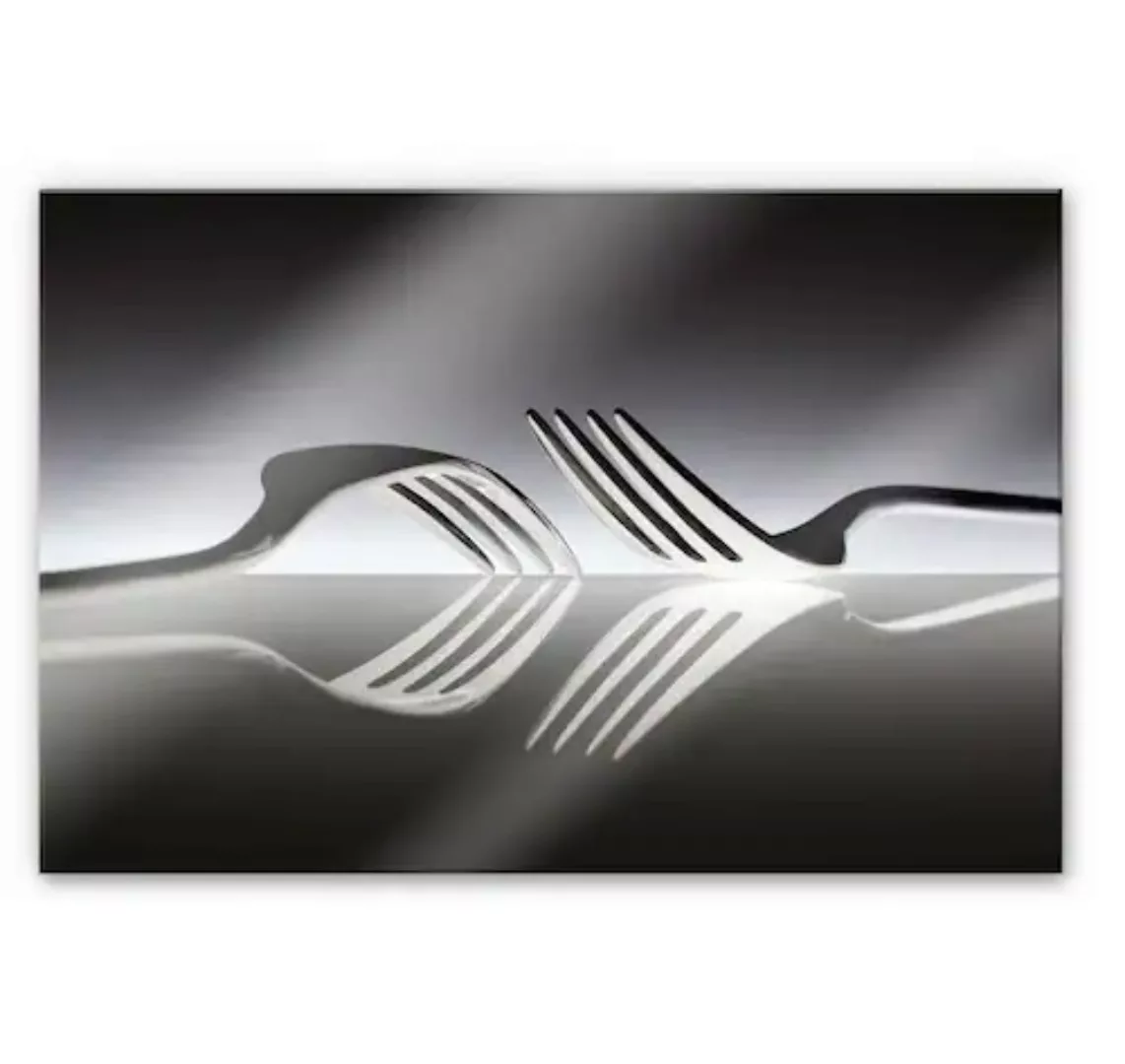 Wall-Art Küchenrückwand »Silber Besteck Spritzschutz«, (Set, 1 tlg.), Herd günstig online kaufen