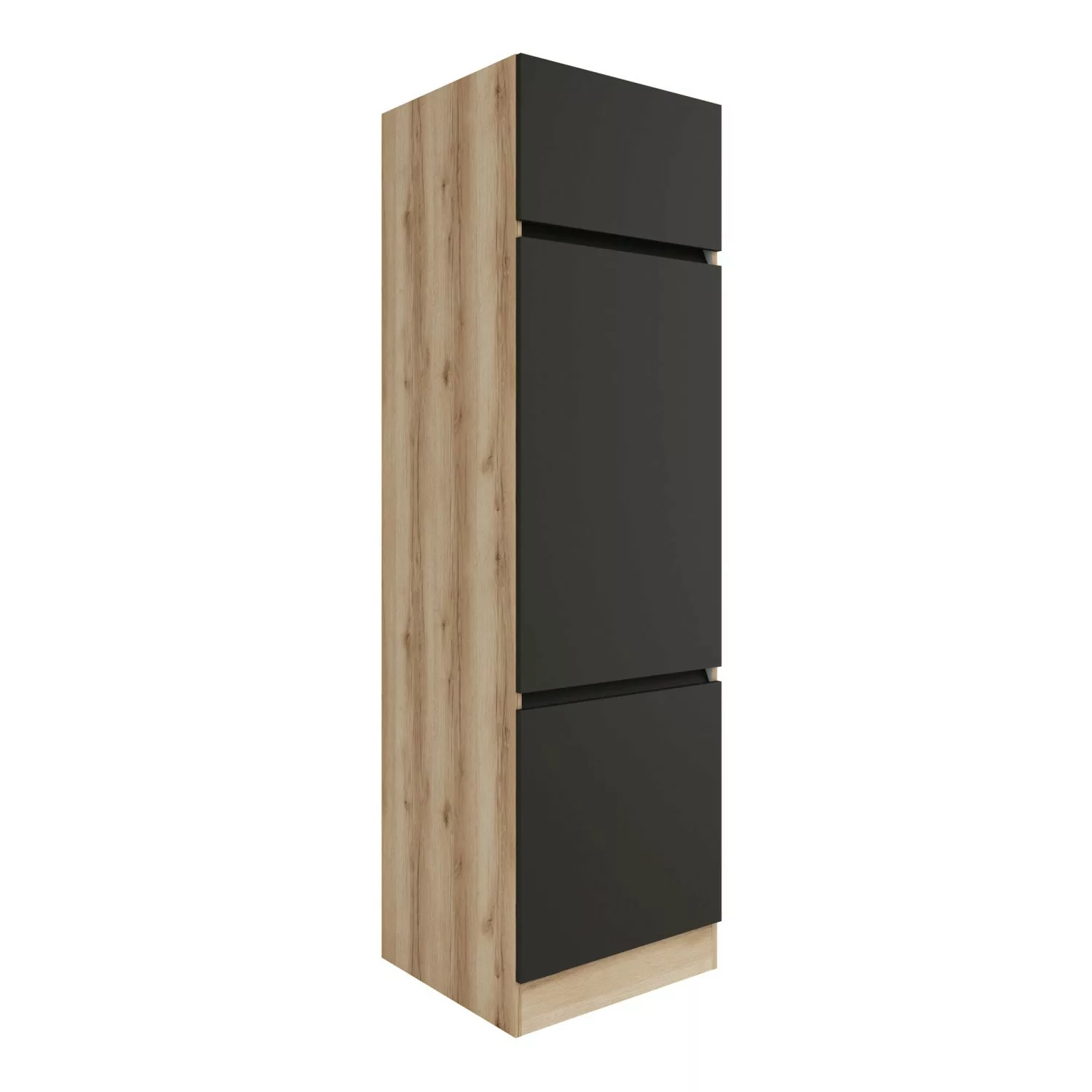 Optifit Hochschrank 60 x 206,8 x 57,1 cm Noah420 Anthrazit Wildeiche NB günstig online kaufen