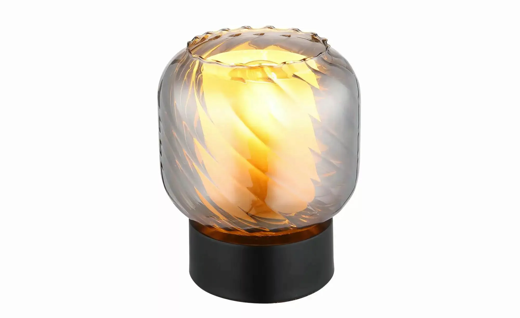Tischlampe Xia, Höhe 17 cm, rauchgrau, Glas günstig online kaufen