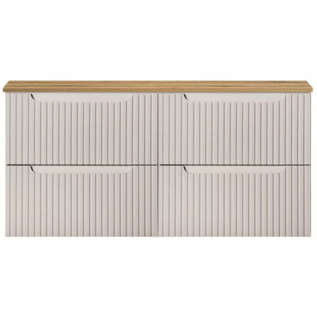 Lomadox Waschbeckenschrank NEWPORT-56-CASHMERE Waschtischunterschrank 120cm günstig online kaufen