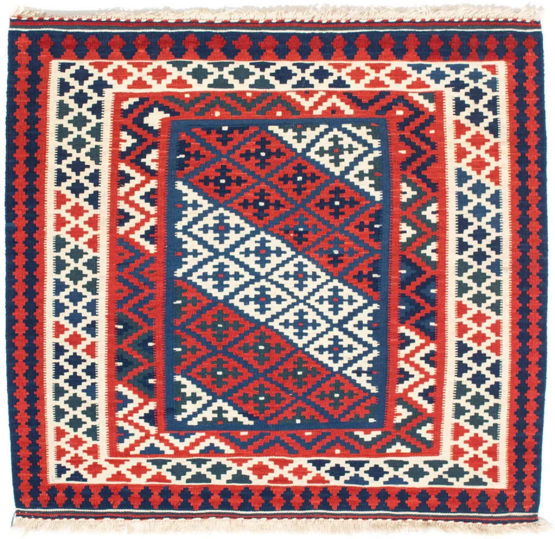 morgenland Wollteppich »Kelim - Oriental quadratisch - 100 x 95 cm - dunkel günstig online kaufen