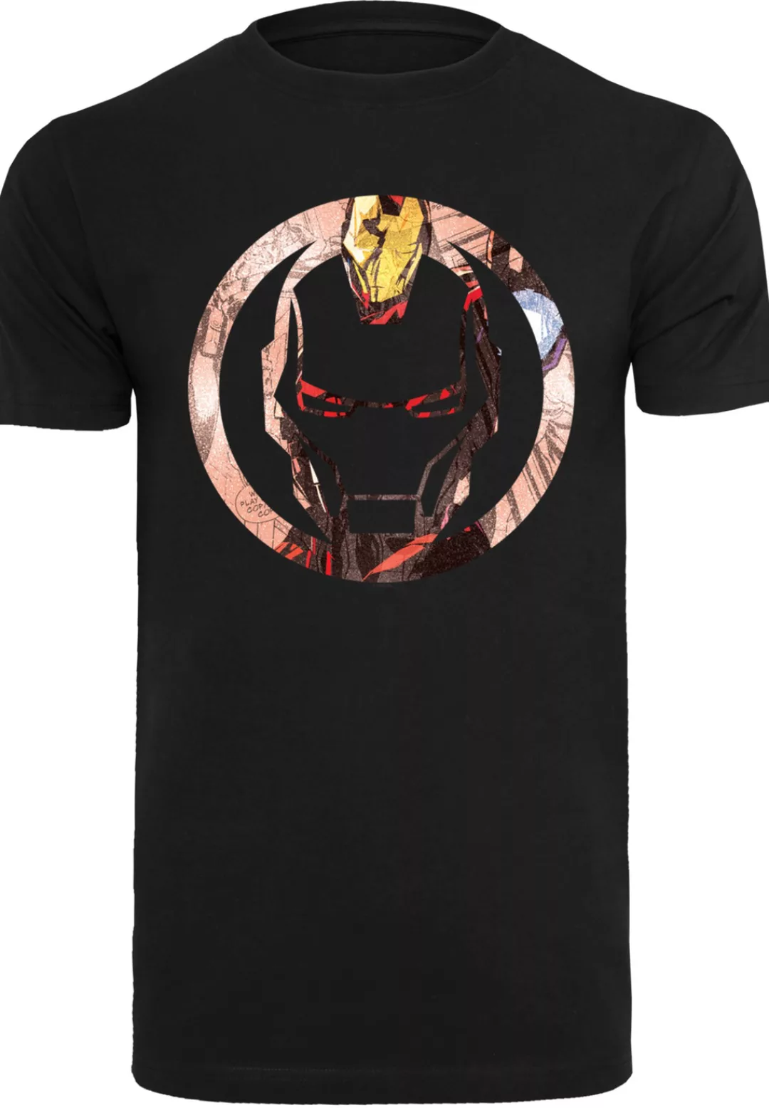 F4NT4STIC T-Shirt "Marvel Superhelden Iron Man Montage Symbol", Herren,Prem günstig online kaufen
