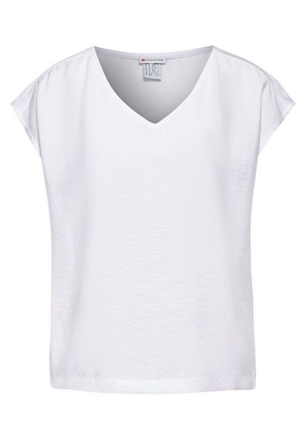 STREET ONE T-Shirt - Damen T-Shirt - V-Ausschnitt, Kurzarm, Softer Material günstig online kaufen