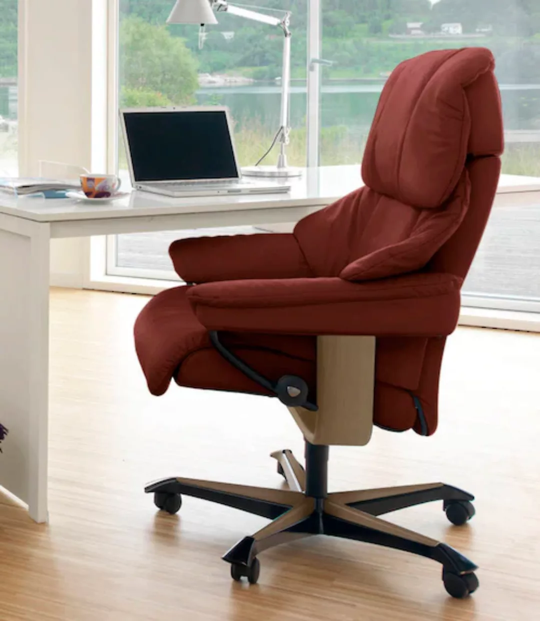 Stressless® Relaxsessel »Reno«, mit Home Office Base, Größe M, Gestell Eich günstig online kaufen