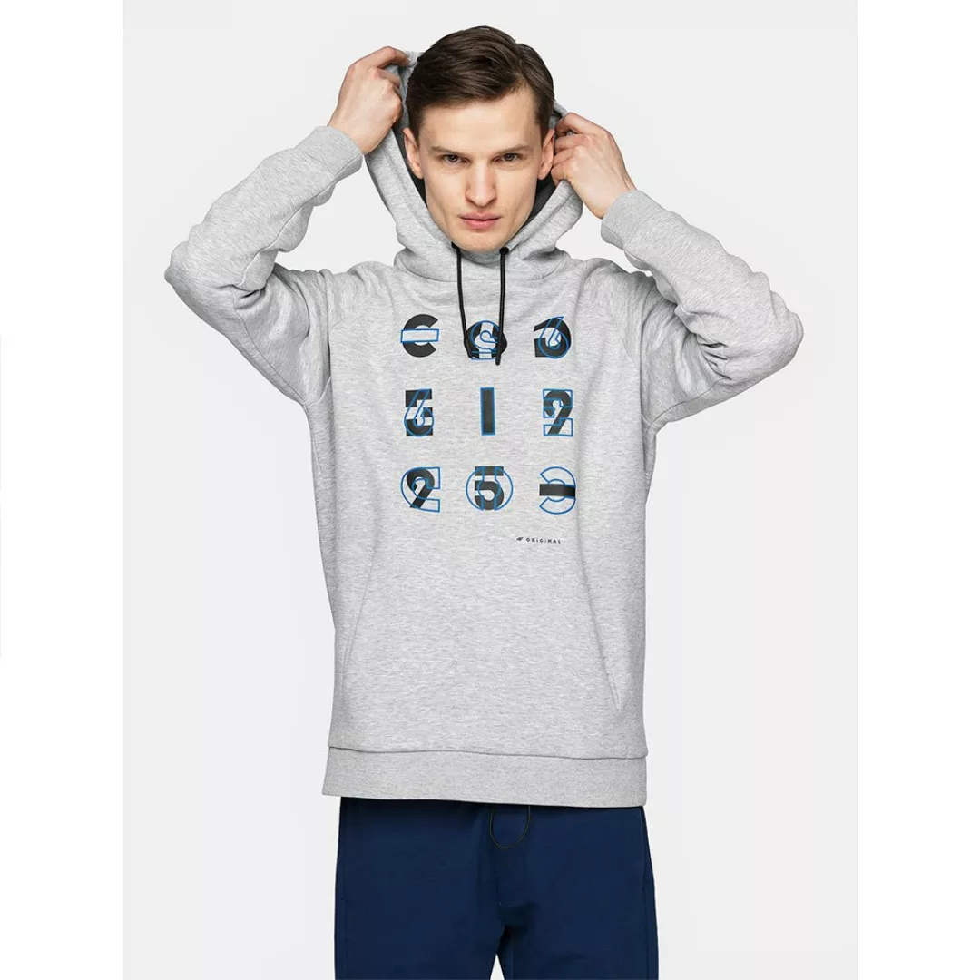 4f Sweatshirt L Cold Light Grey Melange günstig online kaufen