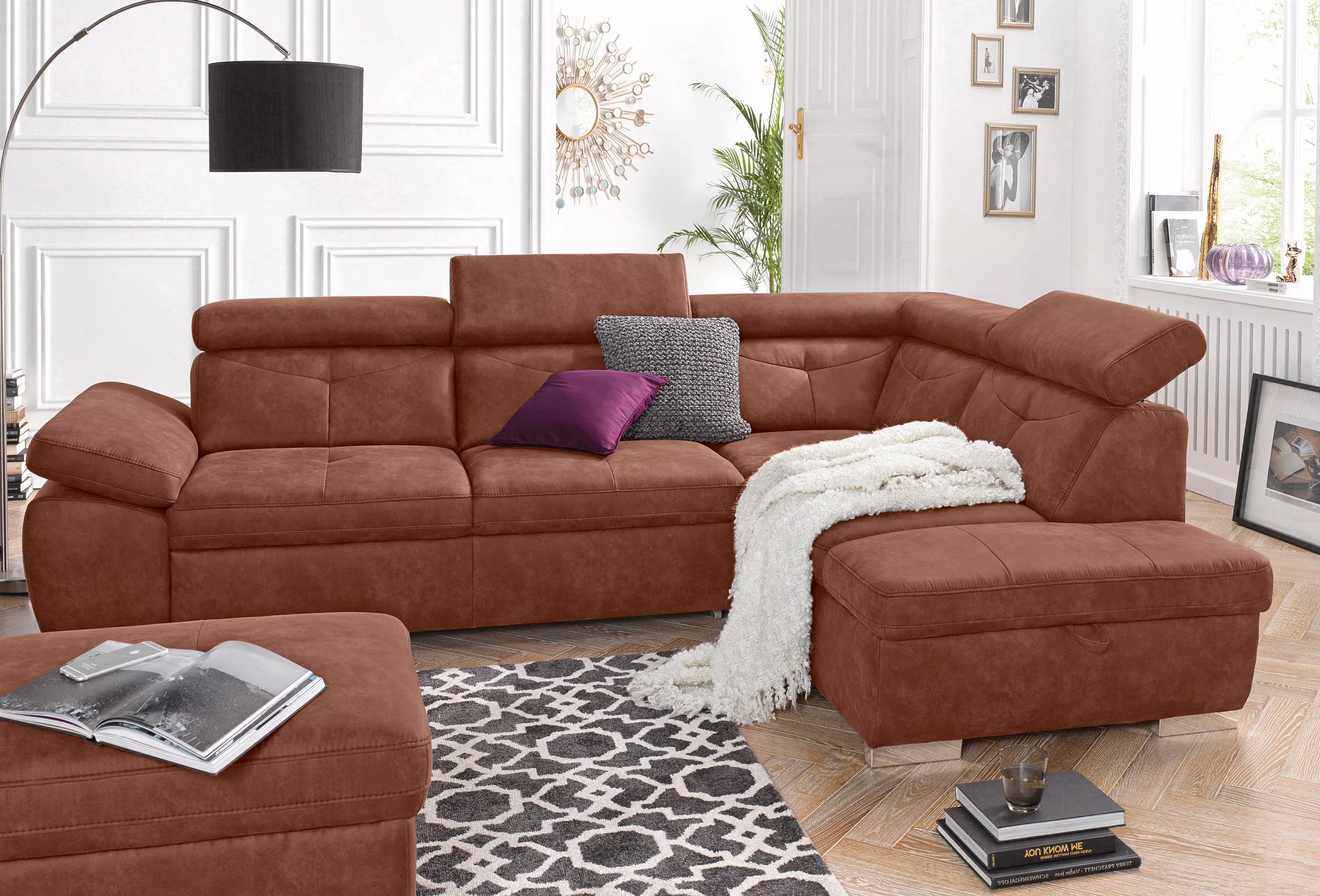 exxpo - sofa fashion Ecksofa »Spring, super bequem und komfortabel mit Armt günstig online kaufen