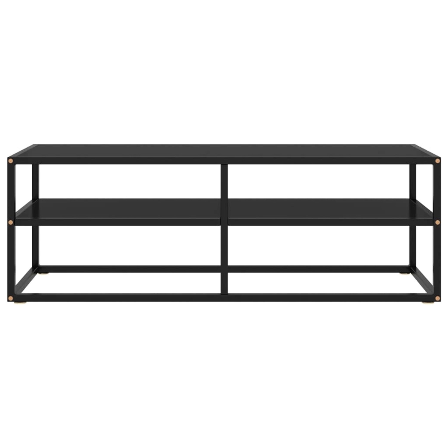 vidaXL TV-Schrank TV-Schrank Schwarz mit schwarzem Glas 120x40x40 cm Lowboa günstig online kaufen