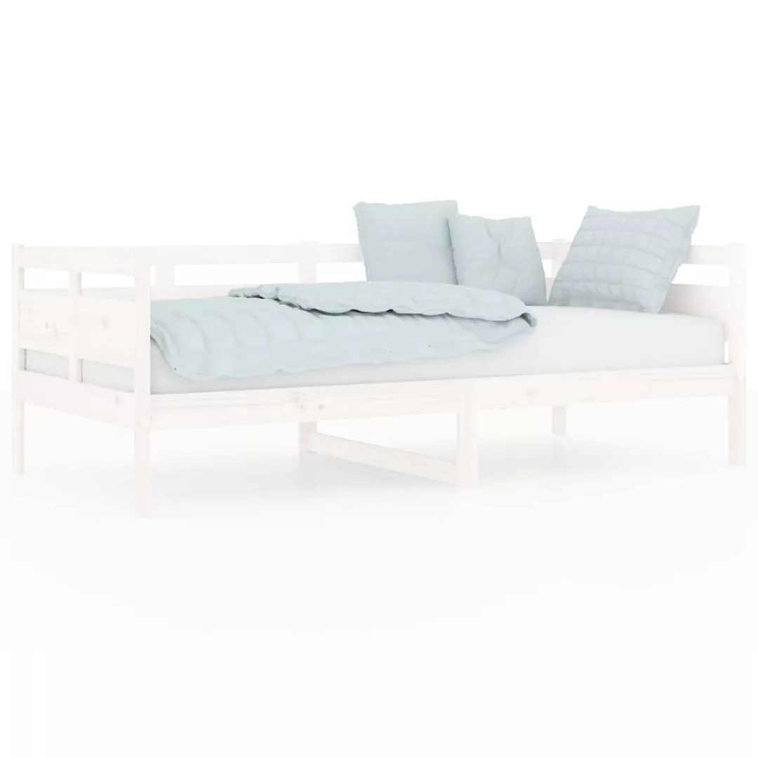 Vidaxl Tagesbett Weiß Massivholz Kiefer 90x190 Cm günstig online kaufen