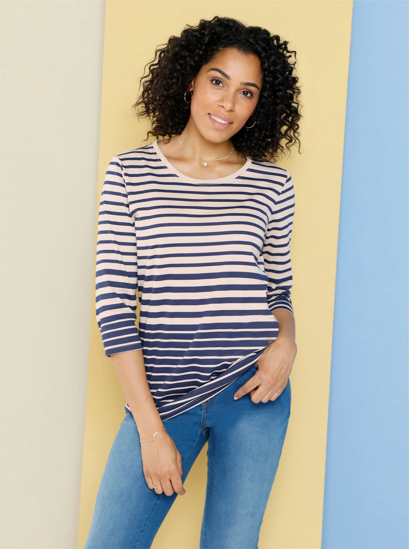 Classic Basics 3/4-Arm-Shirt "Ringelshirt", (1 tlg.) günstig online kaufen
