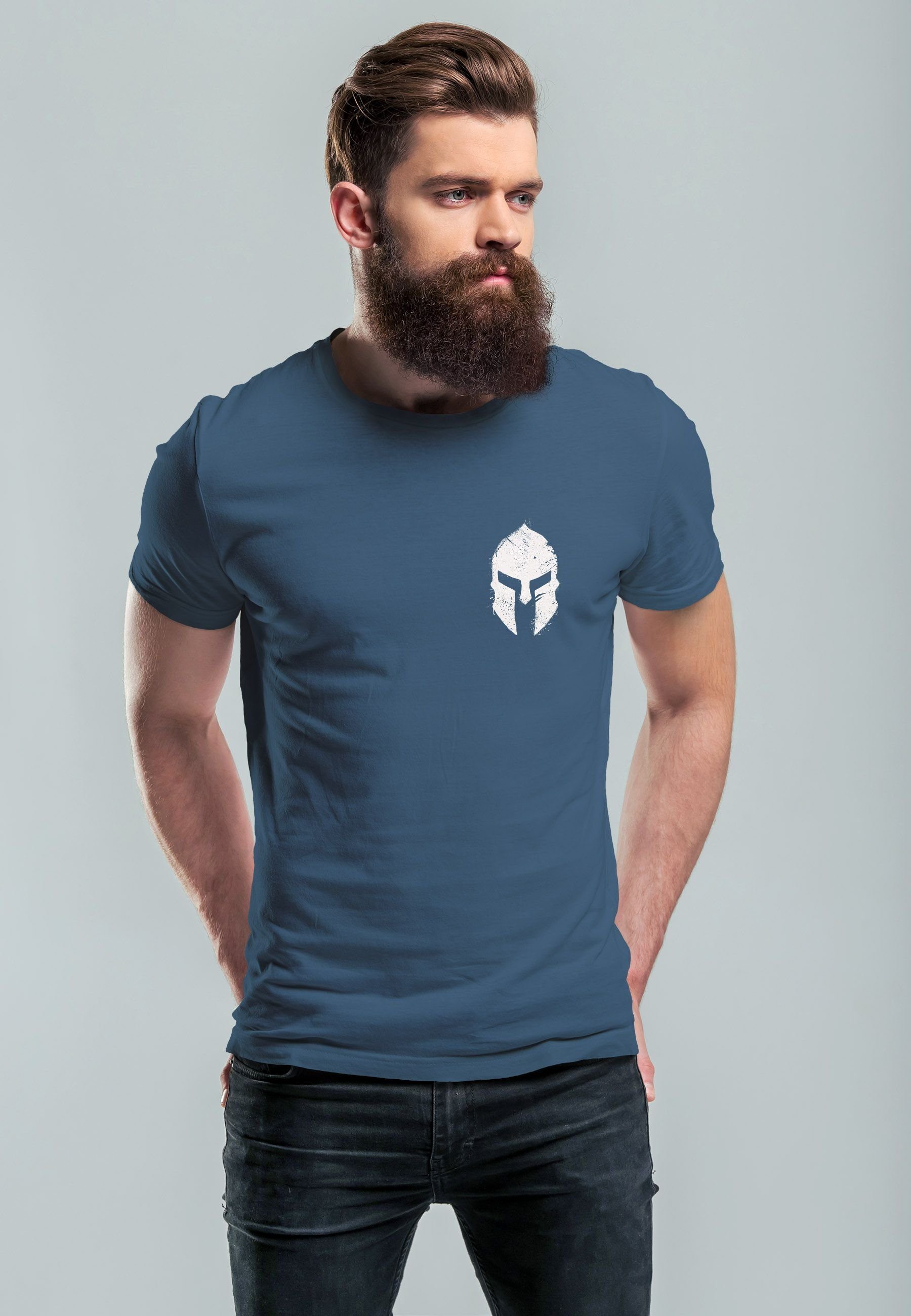 Neverless Print-Shirt Herren T-Shirt Logo Print günstig online kaufen