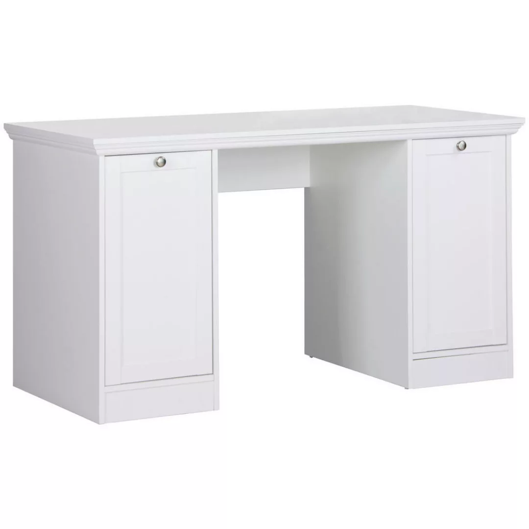 Schreibtisch  Forno - weiß - 136 cm - 75 cm - 63 cm - Sconto günstig online kaufen