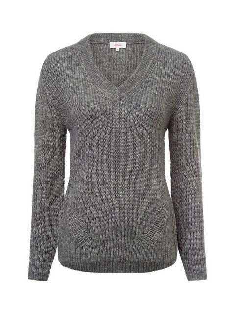 s.Oliver Strickpullover Weicher Strickpullover aus Viskosemix mit Fledermau günstig online kaufen