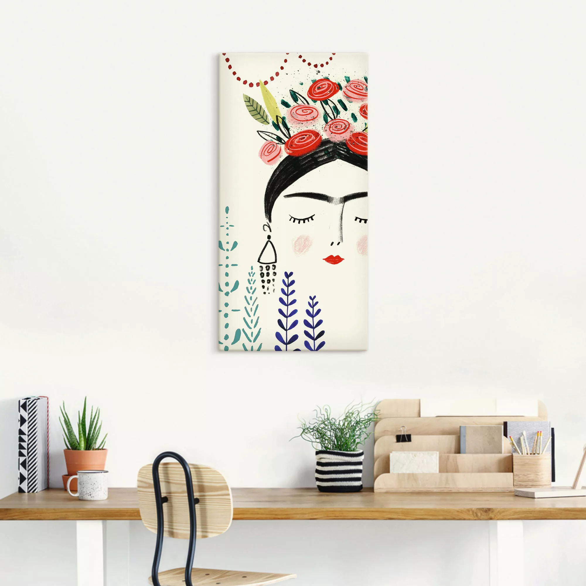 Artland Leinwandbild "Fridas Traum Collektion B", Bilder von Frauen, (1 St. günstig online kaufen