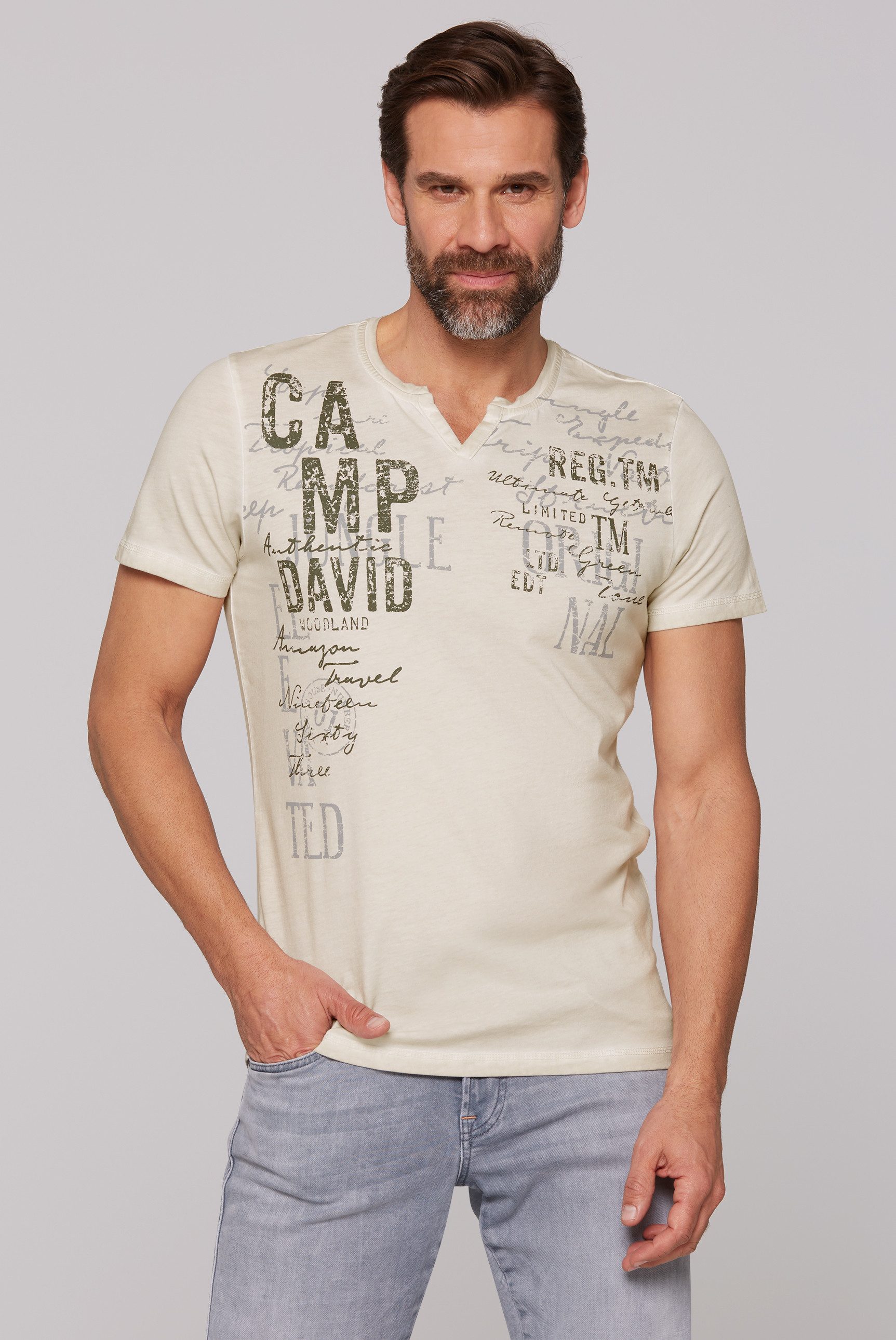 CAMP DAVID Rundhalsshirt, aus Baumwolle günstig online kaufen