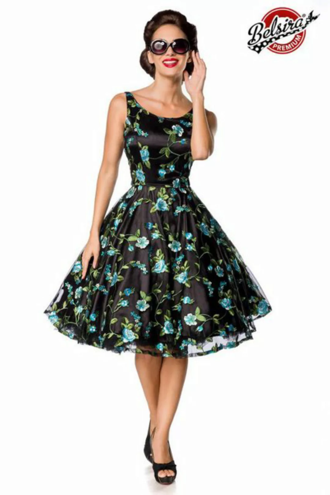 BELSIRA Trachtenkleid Belsira - Premium Vintage Blumenkleid - (4XL,L,M,S,2X günstig online kaufen