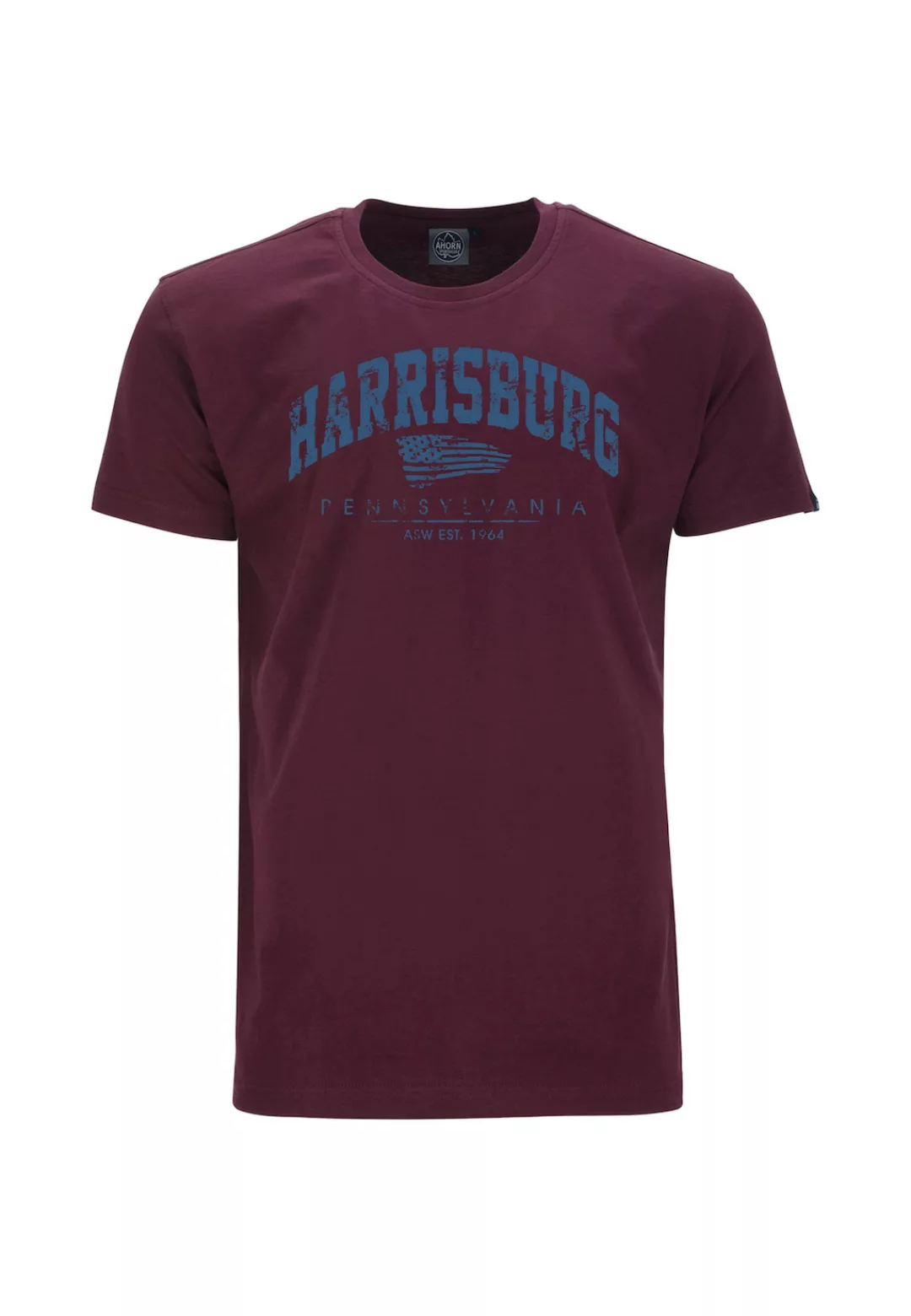 AHORN SPORTSWEAR T-Shirt "HARRISBURG ATLANTIC BLUE", mit modischem Frontpri günstig online kaufen