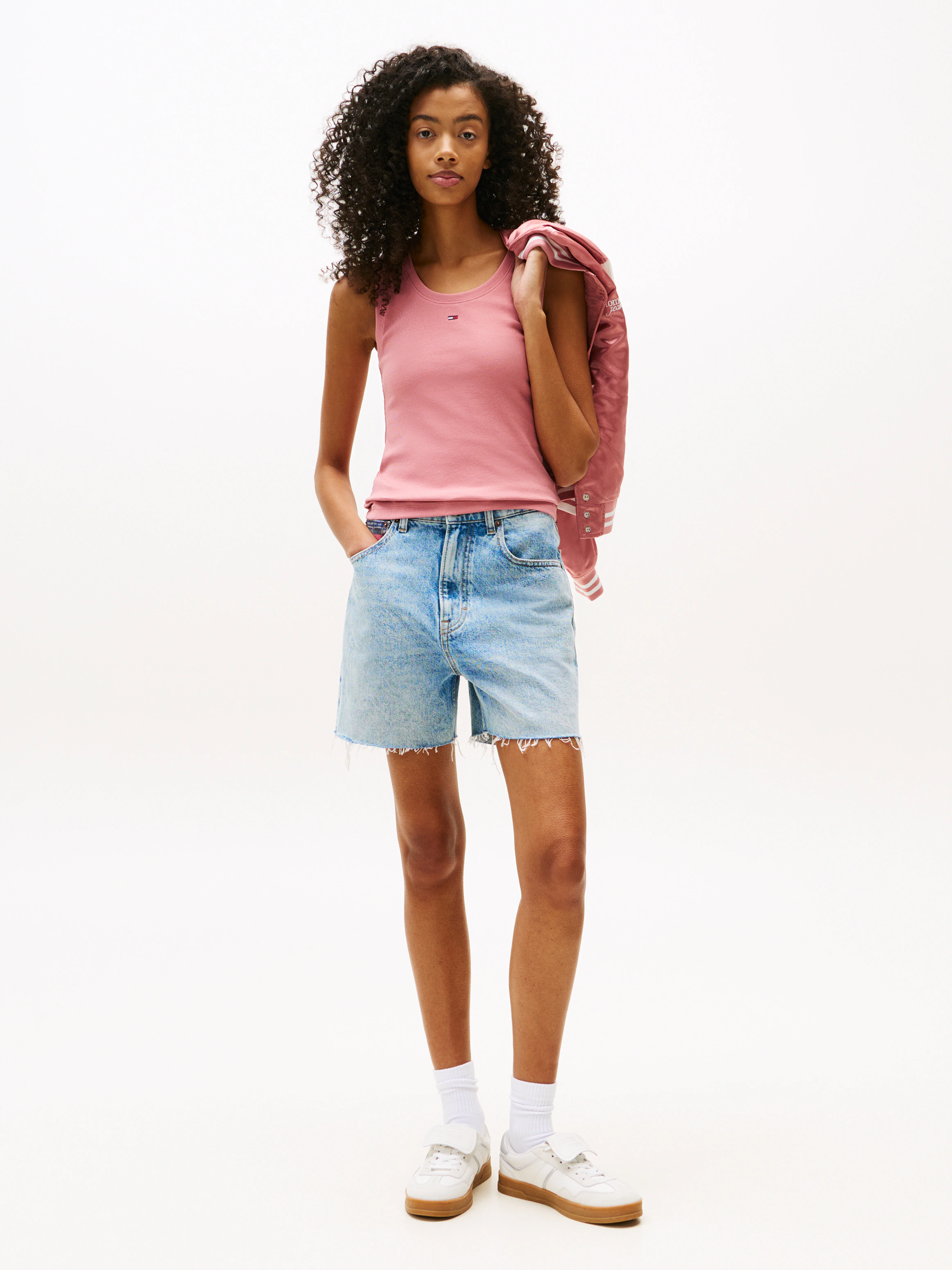 Tommy Jeans Tanktop "TJW ESSENTIAL RIB TANK EXT", mit gerippter Struktur günstig online kaufen