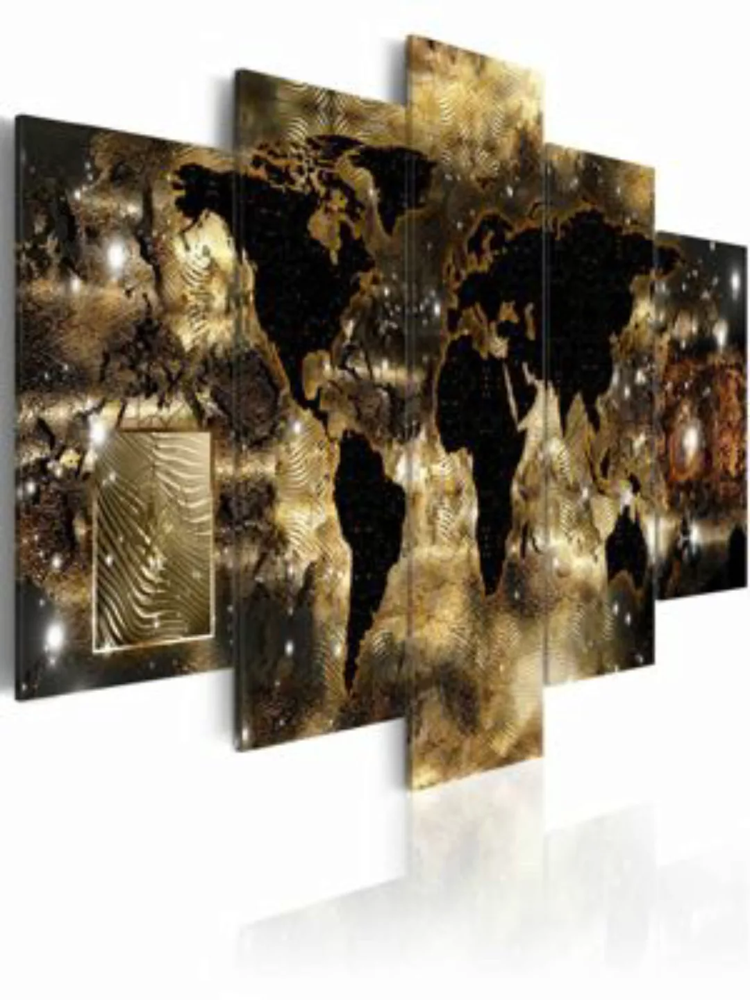 artgeist Wandbild Continents of bronze schwarz/braun Gr. 200 x 100 günstig online kaufen