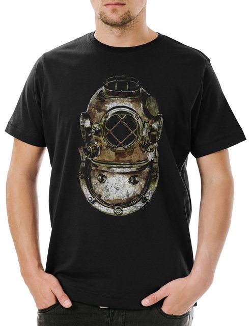 Urban Backwoods Print-Shirt Diver Helmet Herren T-Shirt Taucher Nautical Ta günstig online kaufen