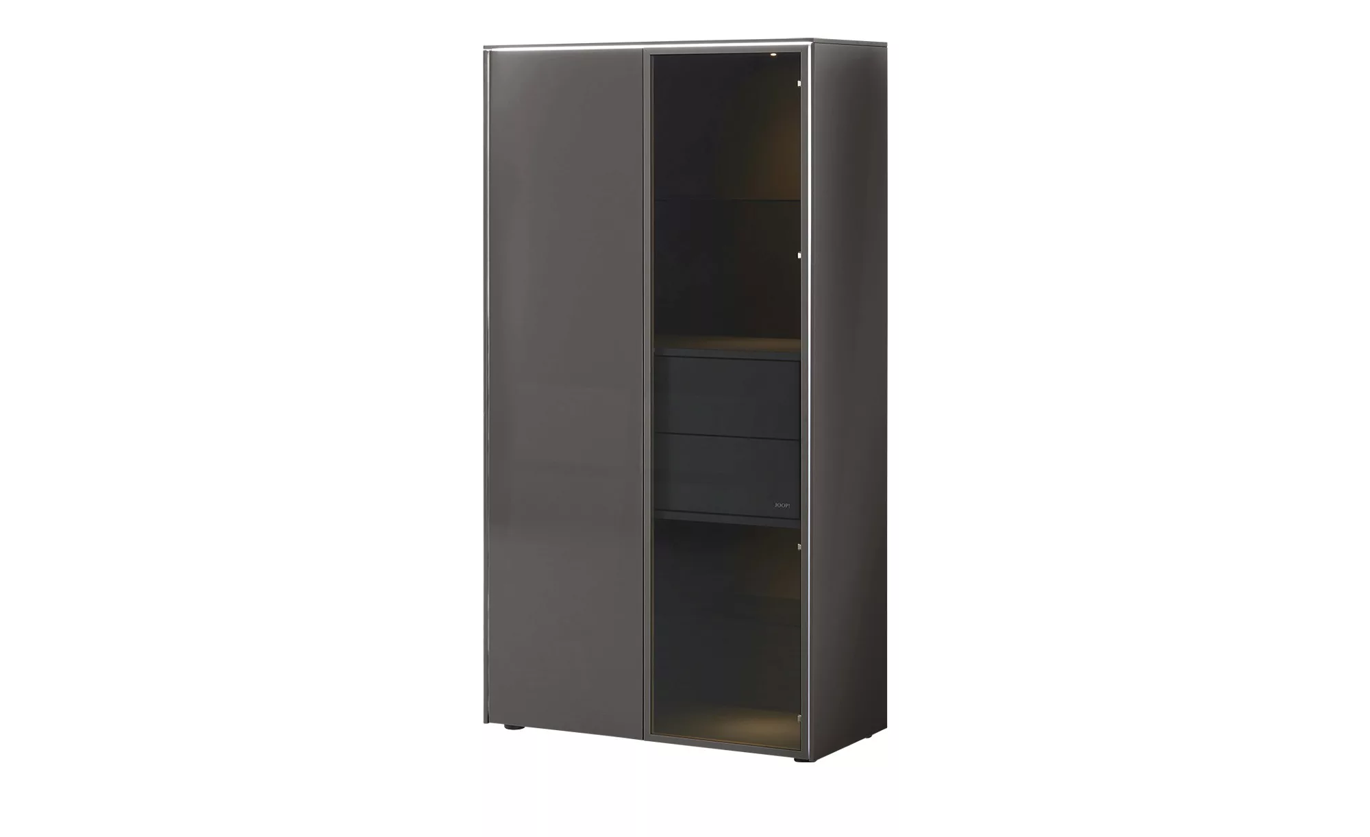 JOOP! Vitrine  Gloss Base ¦ schwarz ¦ Maße (cm): B: 92,5 H: 176,1 T: 42,4 K günstig online kaufen