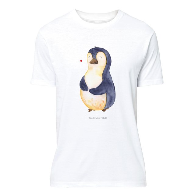 Mr. & Mrs. Panda T-Shirt Pinguin Diät - Weiß - Geschenk, Bauch, Frauen, T-S günstig online kaufen