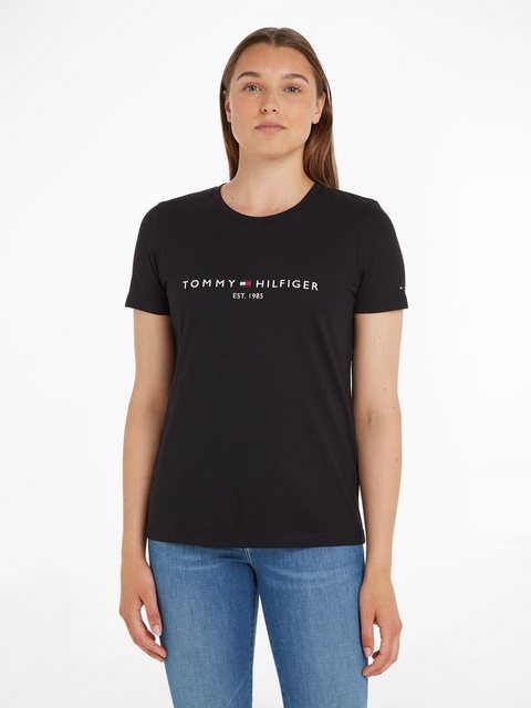 Tommy Hilfiger Rundhalsshirt "HERITAGE HILFIGER C-NK REG TEE", mit gestickt günstig online kaufen