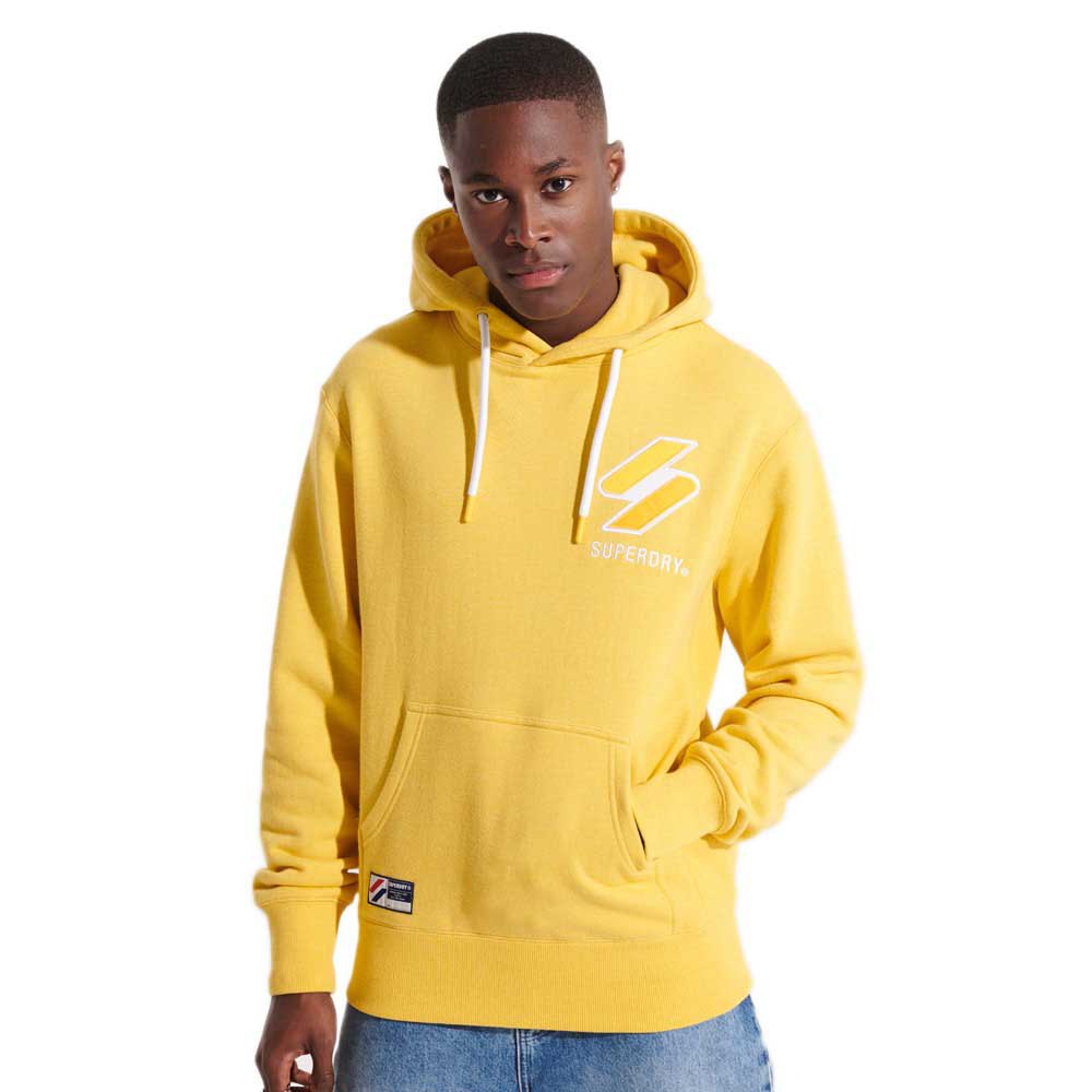 Superdry Code Logo Apq Hood Pullover S Nautical Yellow Marl günstig online kaufen