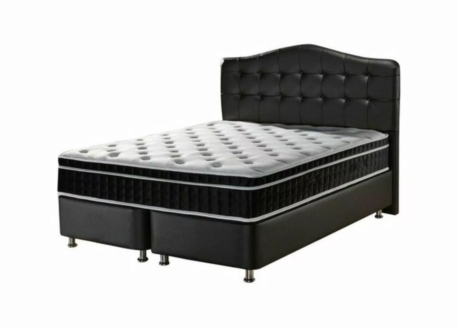 Xlmoebel Bett Leder Bett Schlafzimmer Möbel Luxury Moderne Boxspring (Bett) günstig online kaufen