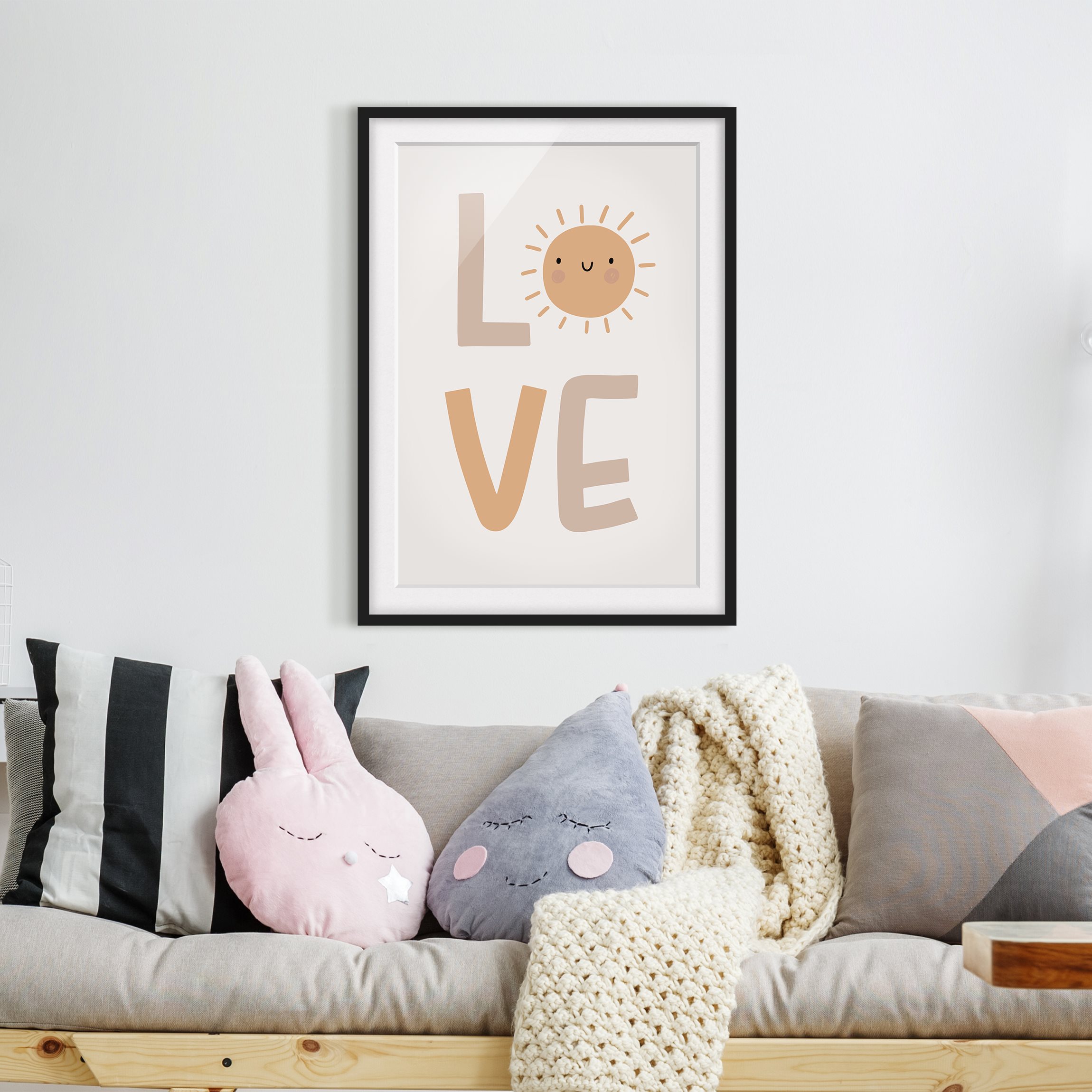 Bild mit Rahmen Boho Love Sunshine günstig online kaufen