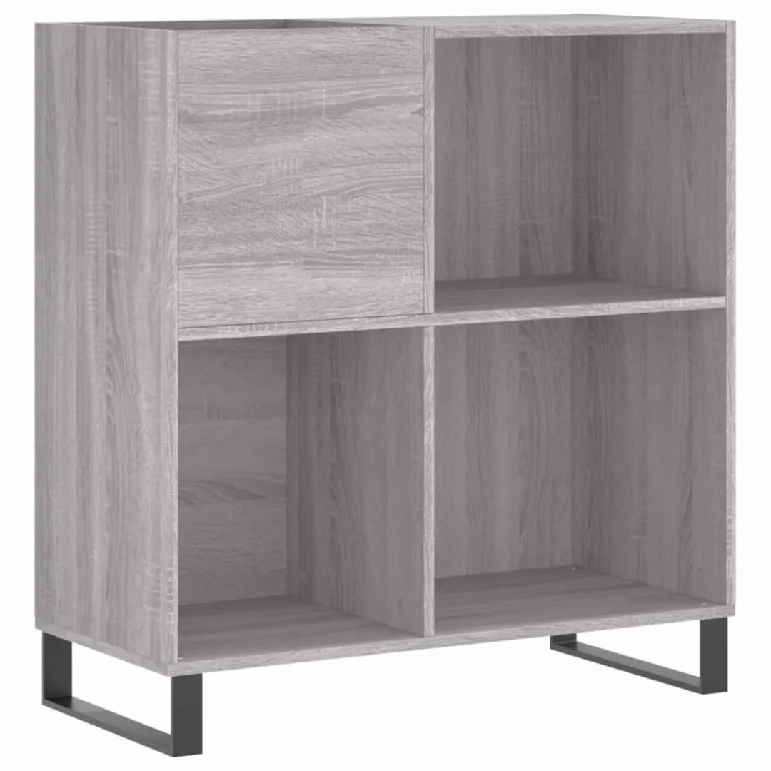 vidaXL Media-Regal Plattenschrank Grau Sonoma 84,5x38x89 günstig online kaufen