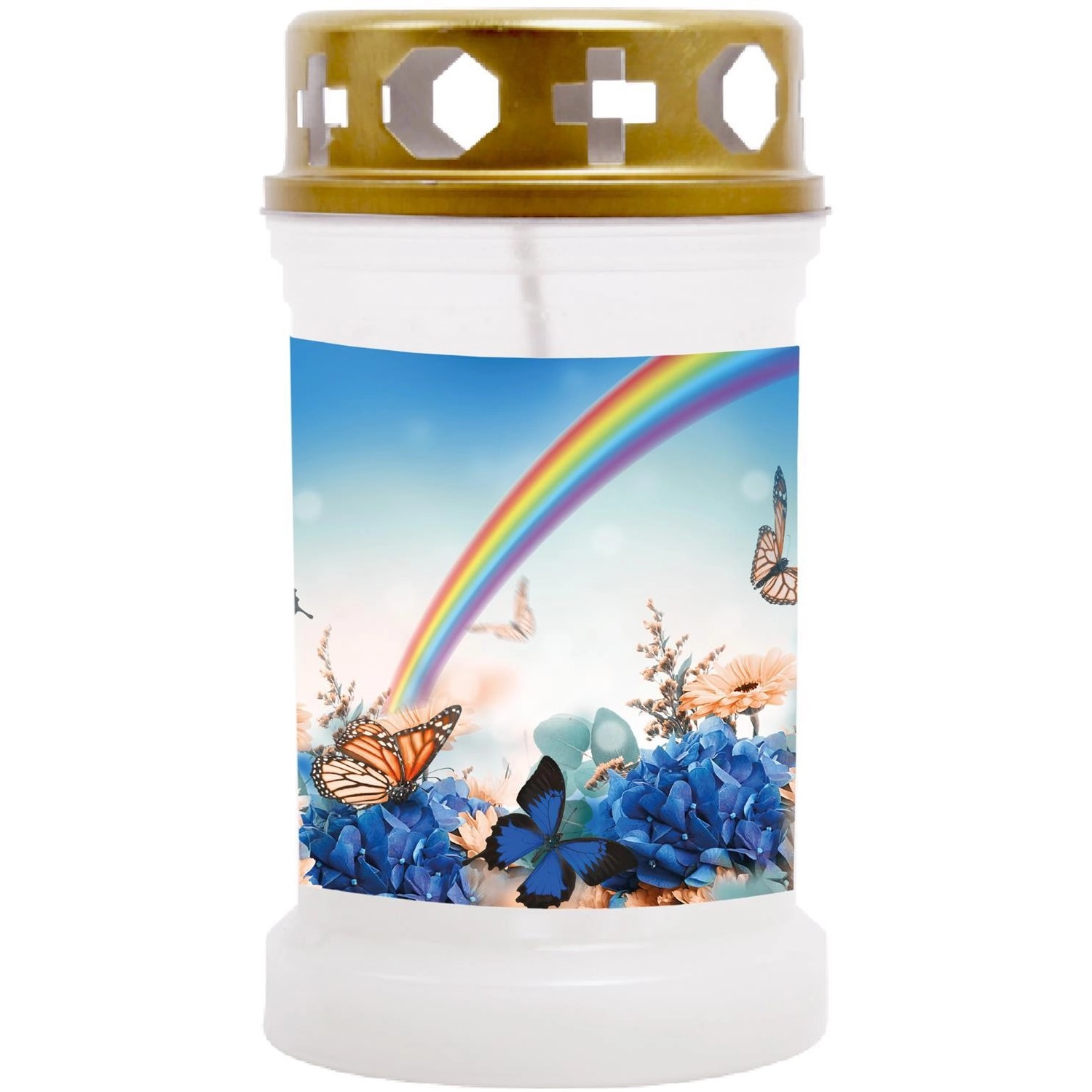 HS Candle Grabkerzen 10er Pack & Motiv 40 Std Regenbogen günstig online kaufen