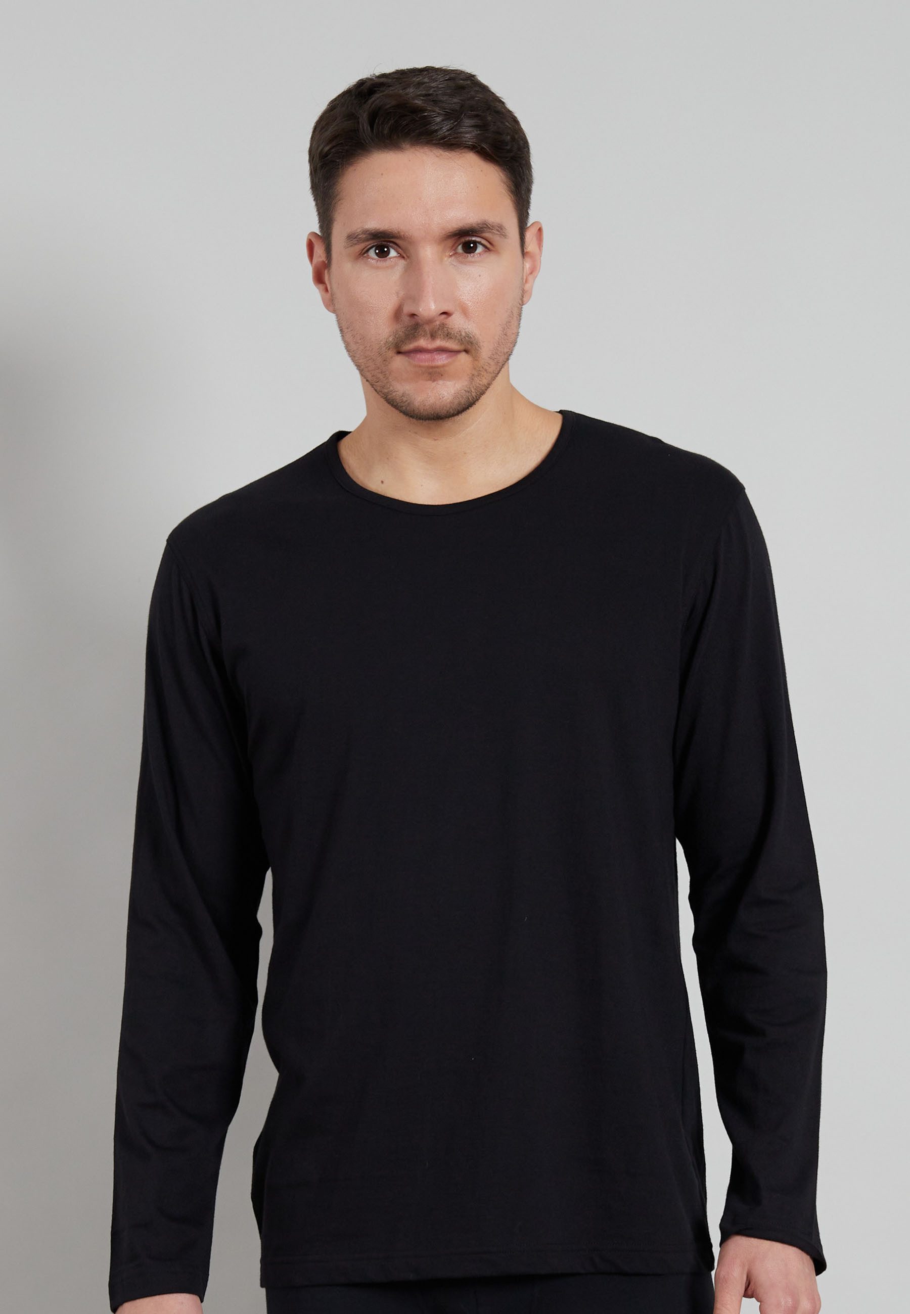 GÖTZBURG Unterziehshirt GÖTZBURG Herren Longsleeve schwarz günstig online kaufen