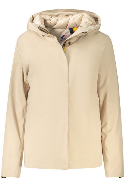 K-Way Outdoorjacke Beige Damenjacke mit Kapuze und Kontrastdetails – Perfek günstig online kaufen