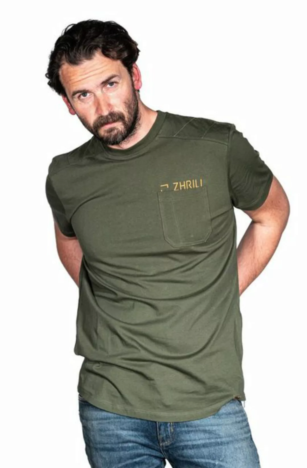 Zhrill T-Shirt T-Shirt SANDRO Olive (0-tlg) günstig online kaufen