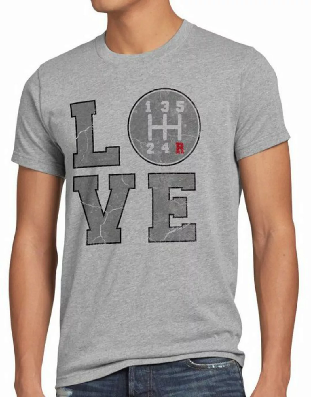 style3 Print-Shirt Herren T-Shirt Love Gear Auto Gänge Tuner Top Motor Tuni günstig online kaufen
