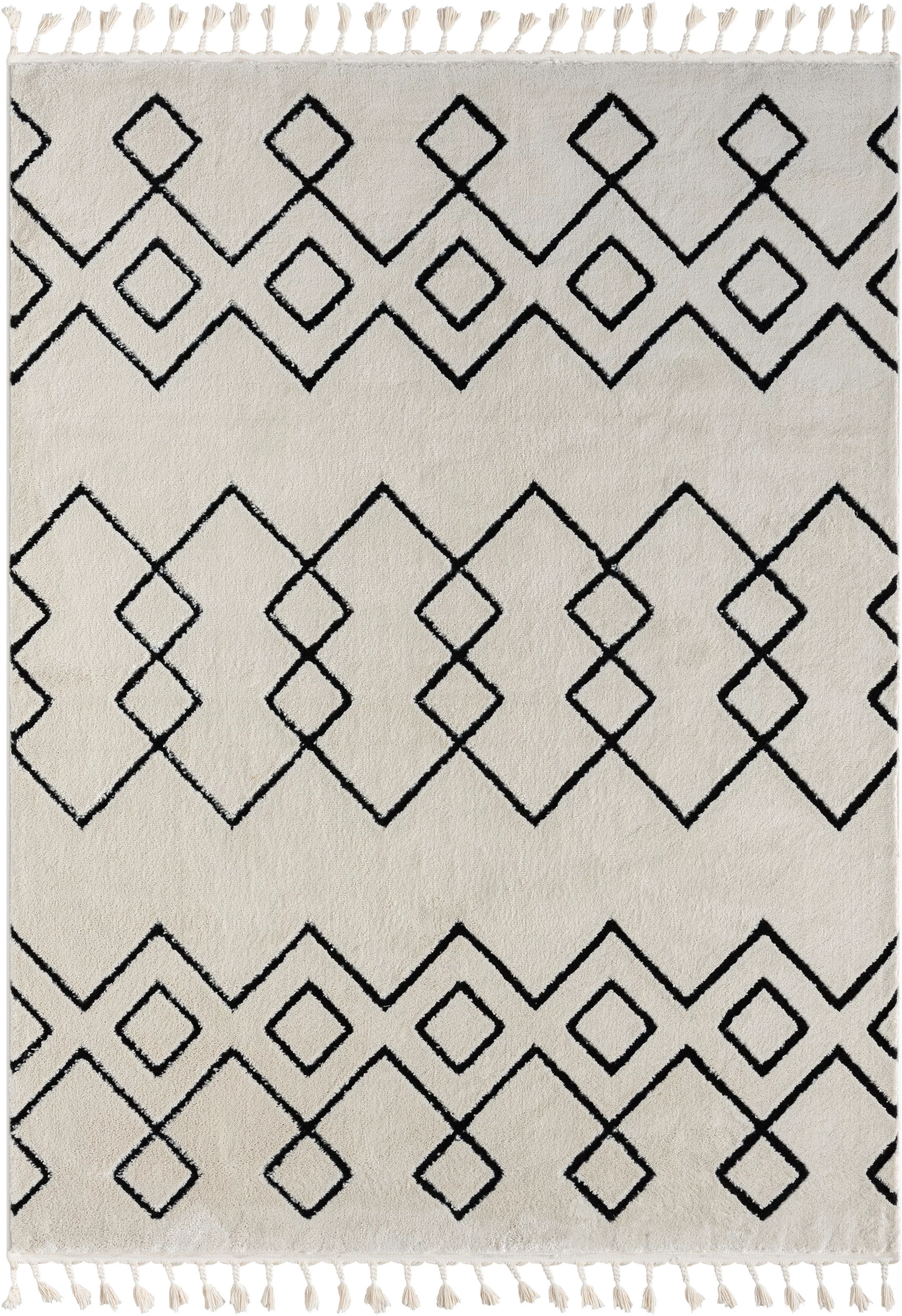 Myflair Möbel & Accessoires Hochflor-Teppich »Moroccan Mural«, rechteckig, günstig online kaufen