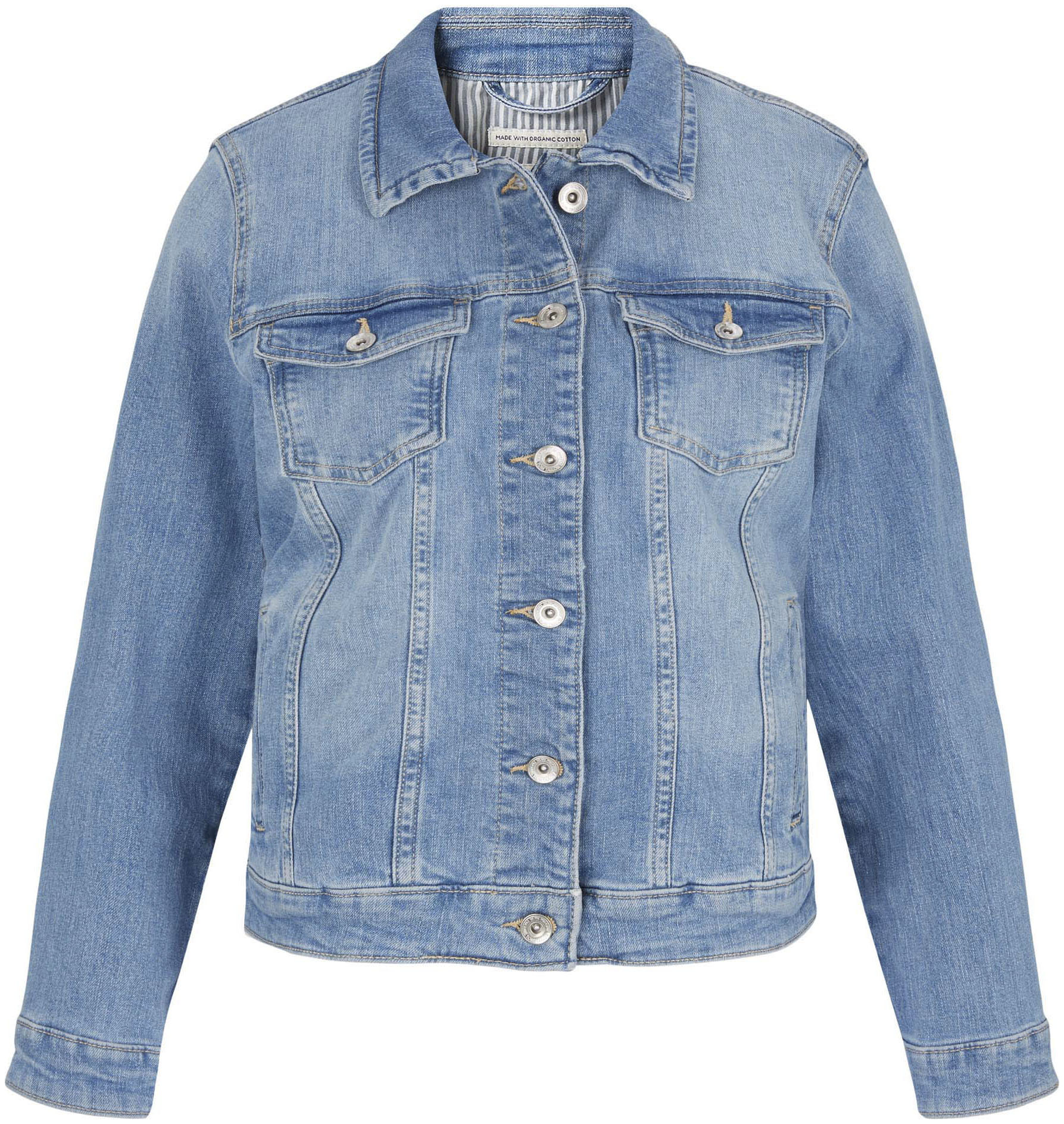 TOM TAILOR Jeansjacke Jeansjacke mit Bio-Baumwolle günstig online kaufen