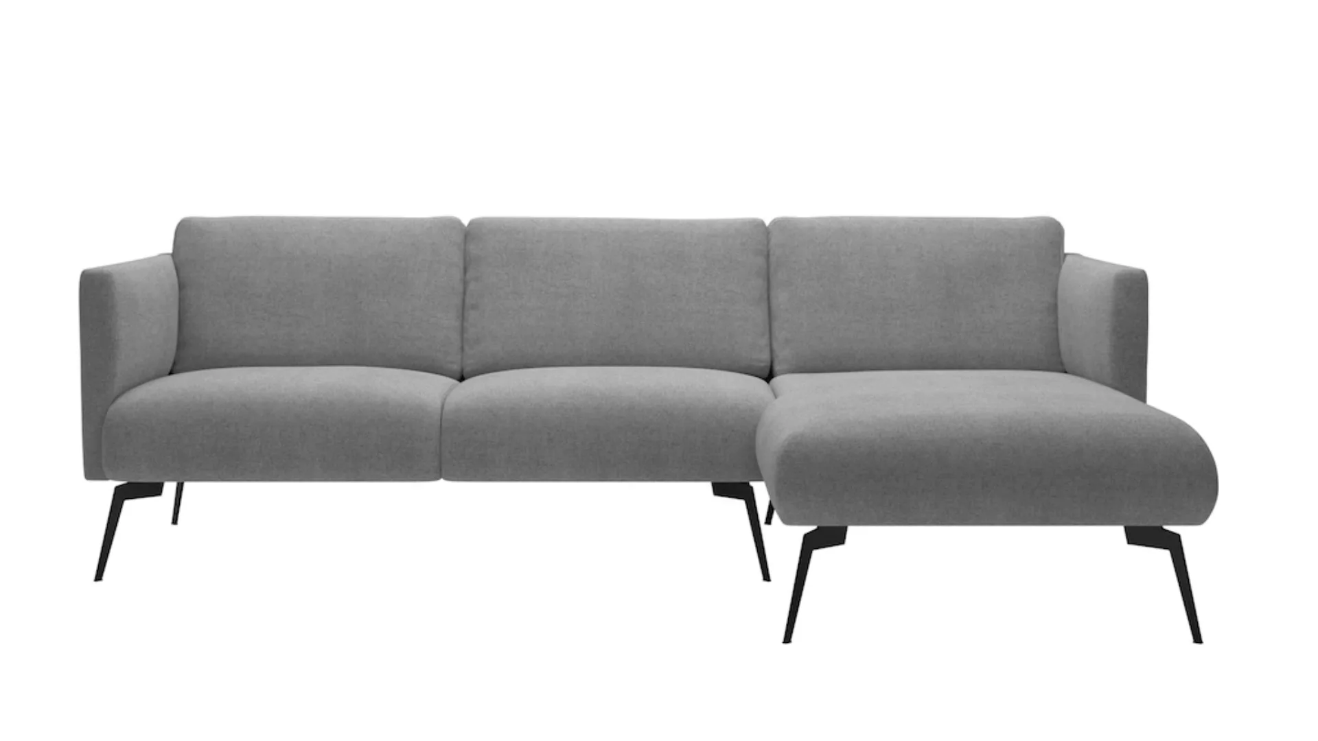 andas Ecksofa "Horna, L-Form,", mit schwarzen Metallbeinen günstig online kaufen