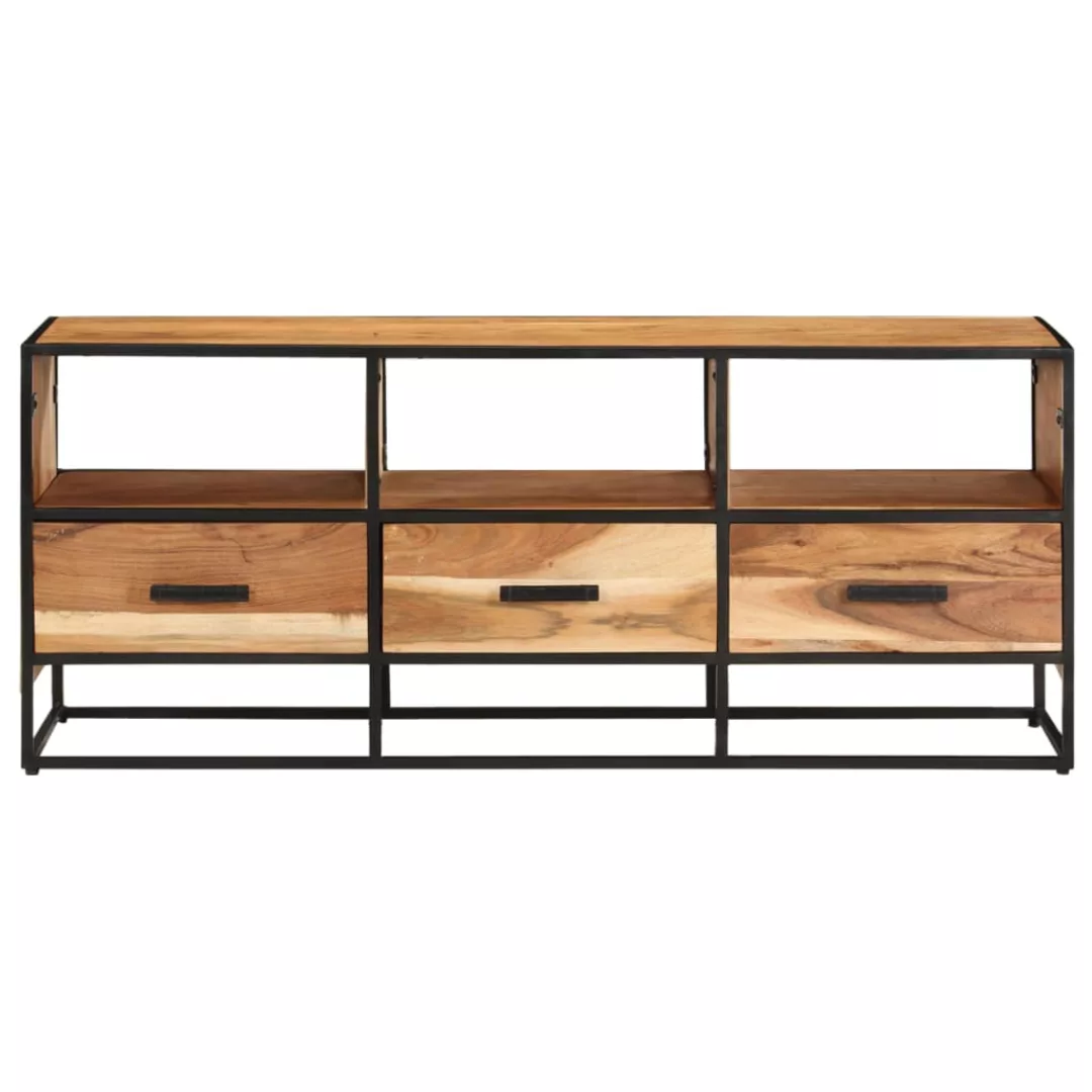 vidaXL TV-Schrank TV-Schrank 110x30x45 cm Massivholz Akazie Lowboard günstig online kaufen