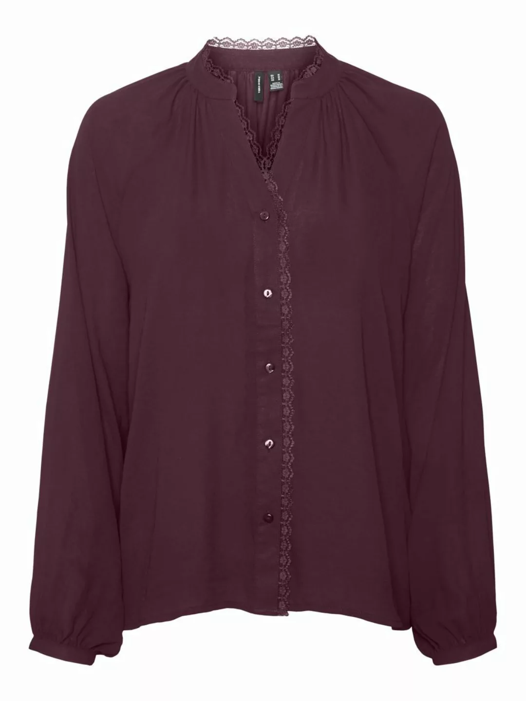 VERO MODA V-ausschnitt Bluse Damen Violett günstig online kaufen