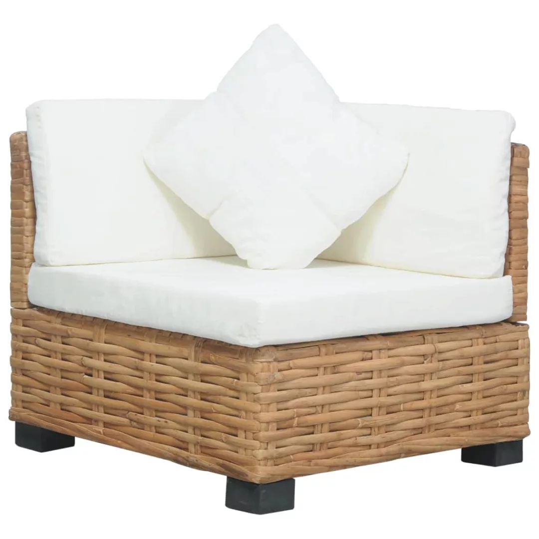 Ecksofa Mit Auflagen Natur Rattan günstig online kaufen