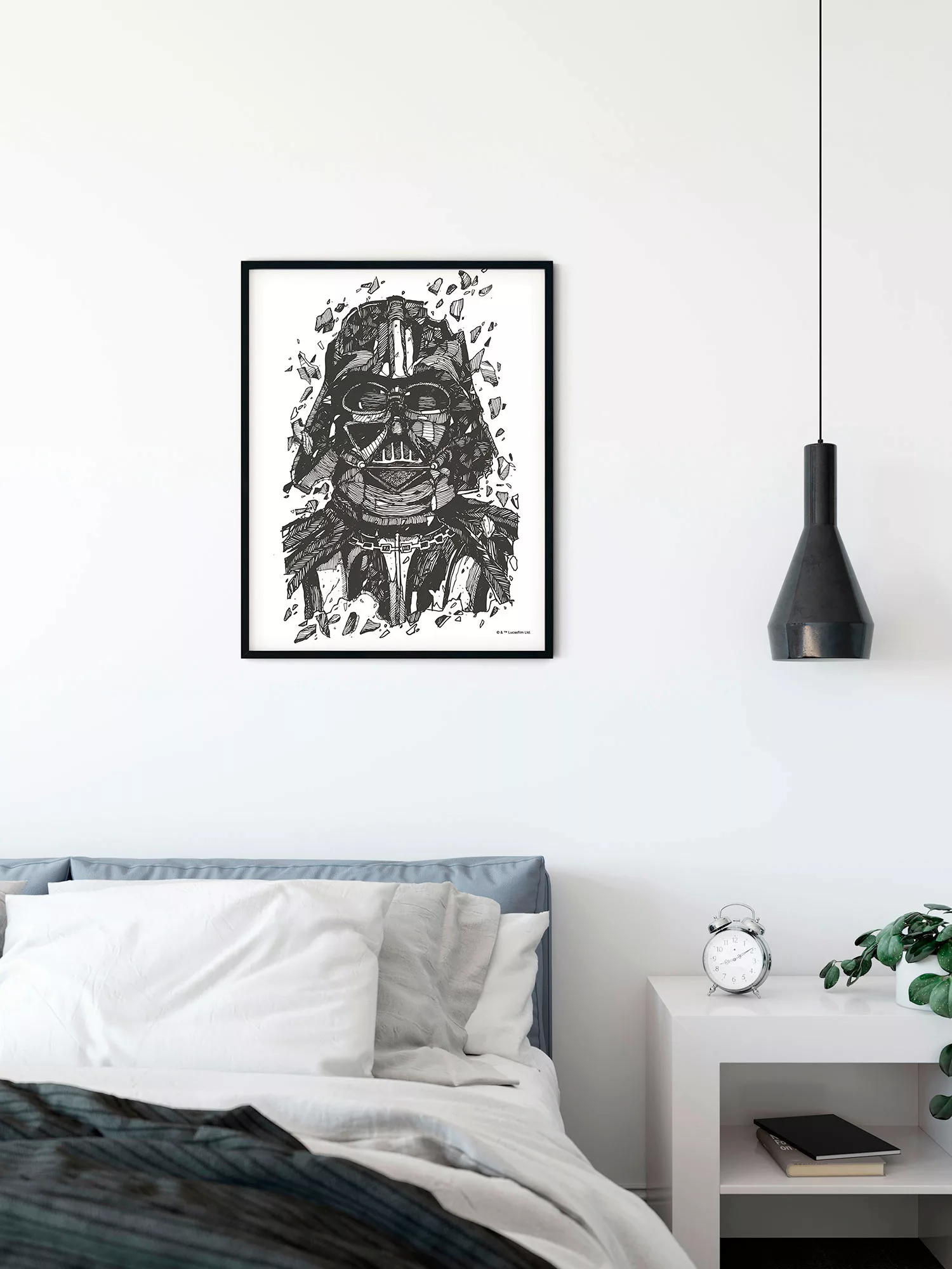 Komar Wandbild "Star Wars Darth Vader Drawing", (1 St.), Kinderzimmer, Schl günstig online kaufen