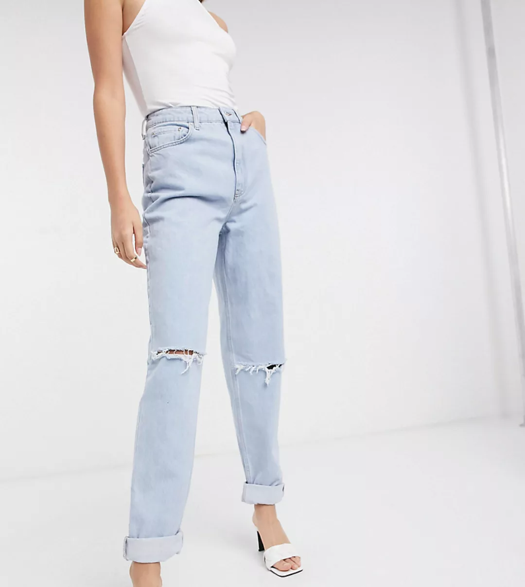 ASOS DESIGN Tall – Locker geschnittene Mom-Jeans aus recycelten Materialien günstig online kaufen