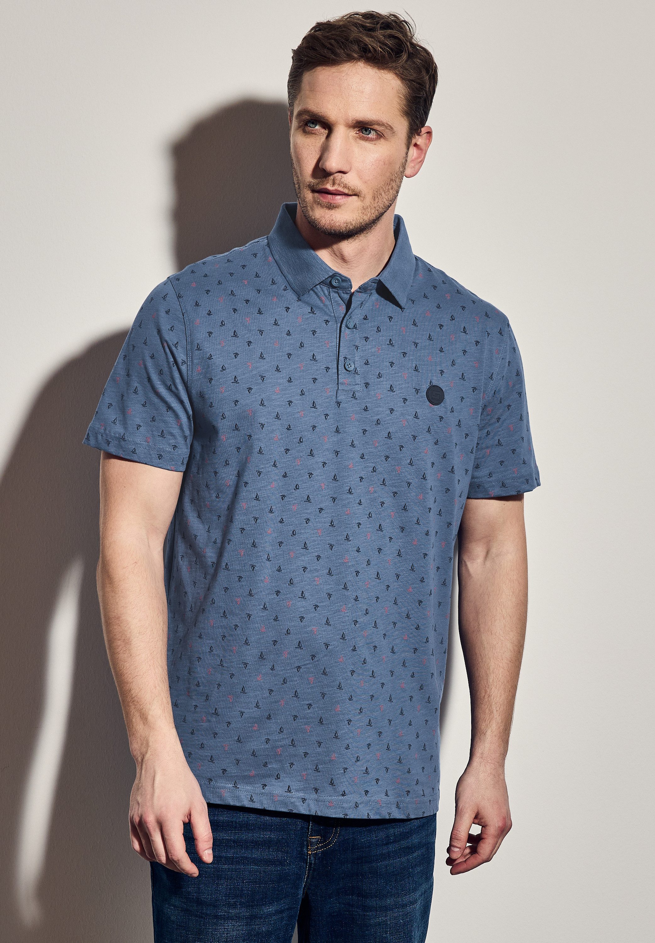 STREET ONE MEN Poloshirt, aus reiner Baumwolle günstig online kaufen