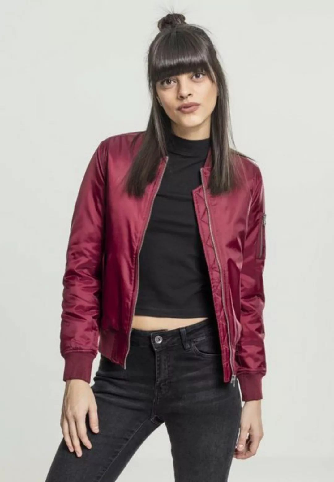 URBAN CLASSICS Allwetterjacke "Urban Classics Damen Ladies Basic Bomber Jac günstig online kaufen