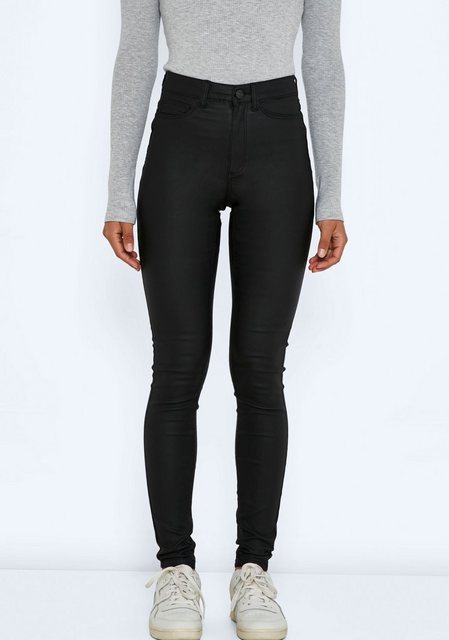 Noisy may Lederimitathose NMCALLIE HW SKINNY COATED PANTS NOOS günstig online kaufen