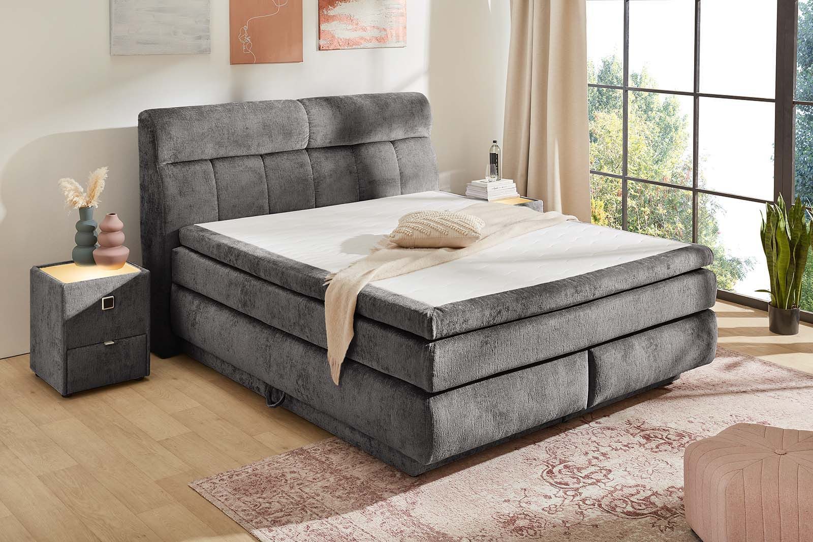 Jockenhöfer Gruppe Boxspringbett "Queen, inklusive Strauraum/Bettkasten", 7 günstig online kaufen